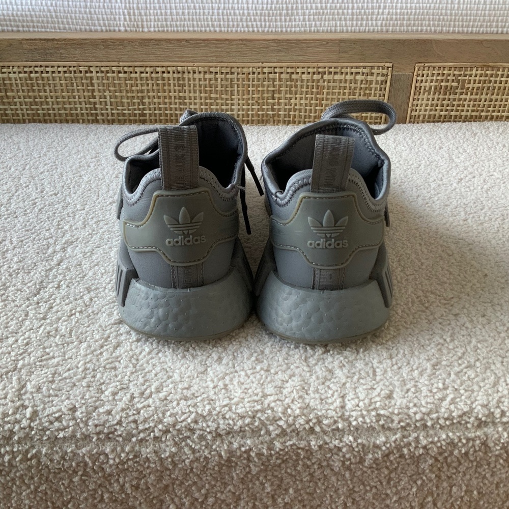 Grey Adidas stretch fabric sneakers